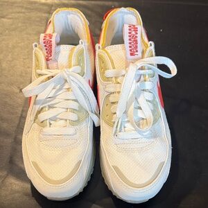 Nike Women’s Sneakers White with Red Accents